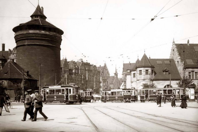 Am Königstor in Nürnberg um 1915