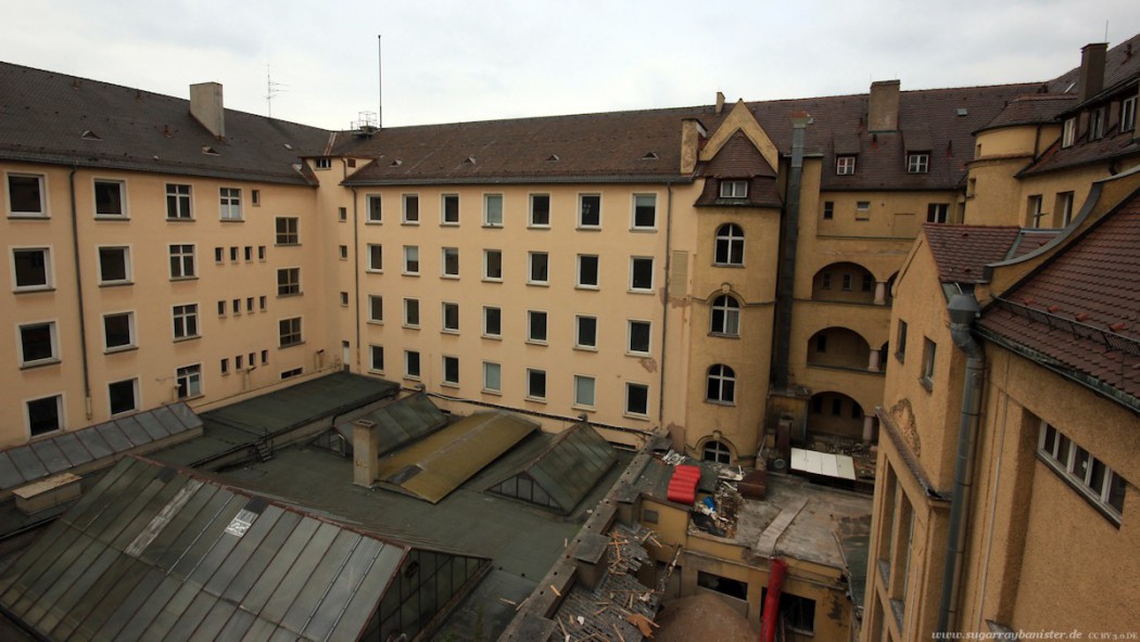 Hotel Deutscher Hof vor dem Umbau #15 - Hinterhof, Blick nach Norden