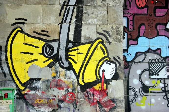 Wien 04 Graffiti am Donaukanal